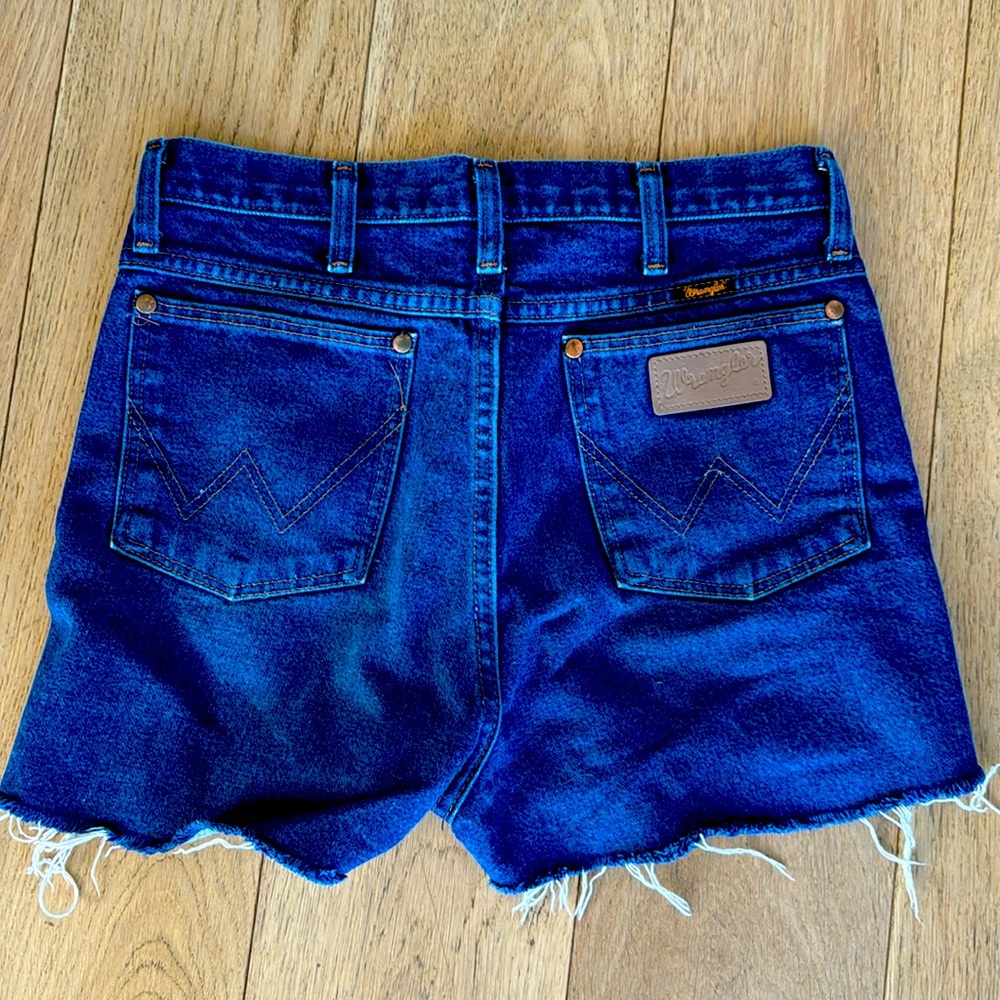 Vintage Wrangler denim jean shorts cut off